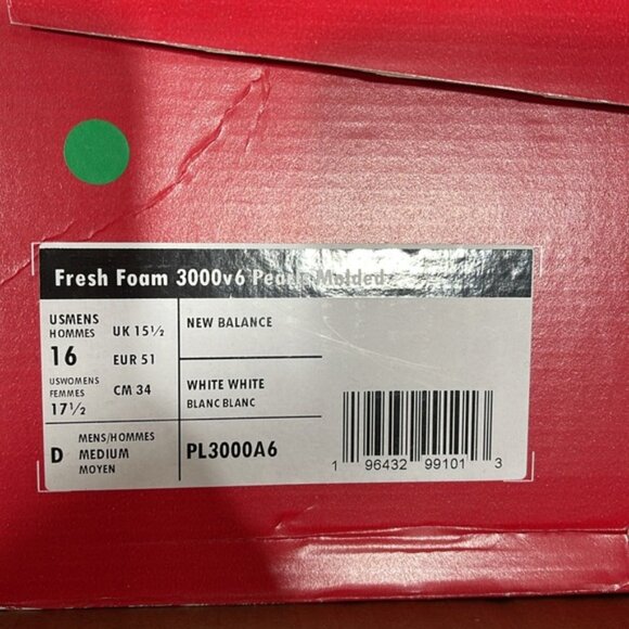 NEW BALANCE Unisex Fresh Foam 3000 v6 Pearls Molded Baseball Cleats - Picture 10 of 10